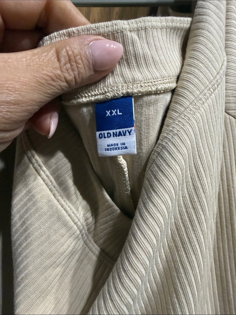 Old Navy Cream Ribbed Teddy Jacket